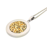 Filigree Pendant - FOLIAGE - Silver and Gold