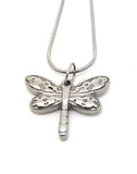 Stainless Steel Pendant- Dragonfly Jewellery - FREE SPIRIT