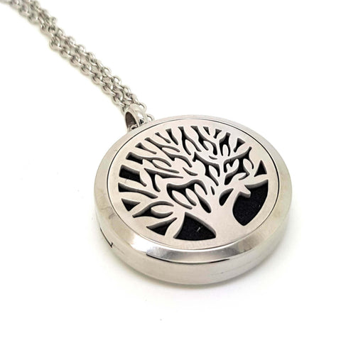 Nature Jewellery - Tree Pendant - Diffuser Locket - TREE OF WISDOM