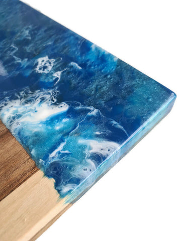 Wooden Serving Board - Handmade Resin Cheeseboard